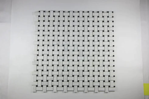 Basketweave Mosaic w/ Black Dots Polished